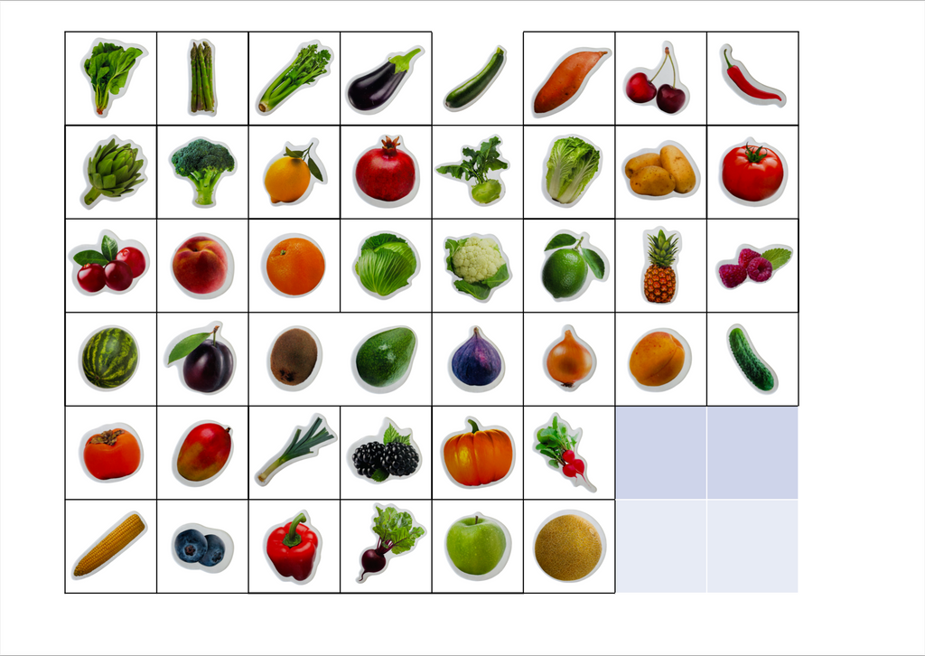 Aimants fruits et légumes DMEntiel - Fiche pour tableau bavard Easytis